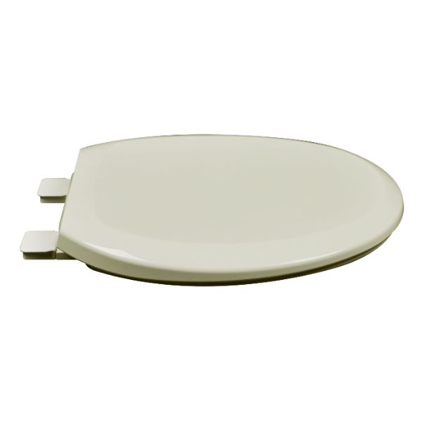 PLUMBING TECHNOLOGIES Plumbing Technologies 260-02 Round Plastic Top Mount Slow Close Toilet Seat with Adjustable Release 'N' Clean Hinge
