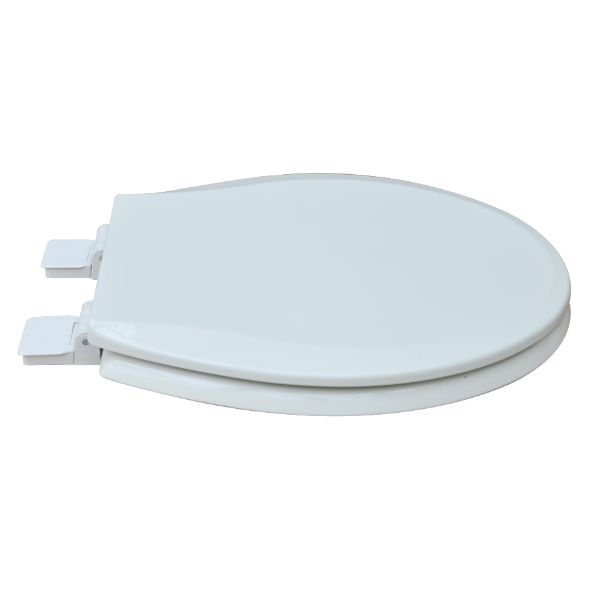 PLUMBING TECHNOLOGIES Plumbing Technologies 125-00 Round Molded Wood Toilet Seat with Release 'N' Clean Hinge