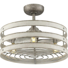 PROGRESS LIGHTING Progress Lighting P250012-141-22 Gulliver 3 Blades 23-1/2 in. Indoor Ceiling Fan in Galvanized