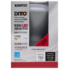SATCO-NUVO Satco S9620 9.5 Watt LED Lamp BR30 Reflector 105 Beam Angle 2700K