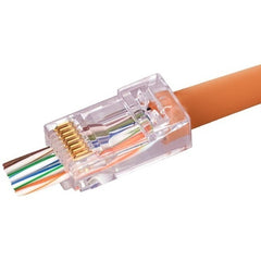 SIMPLY45 Simply45 S45-1700 Cat6/6a Unshielded, Staggered, Pass Through RJ45, 100-Pack