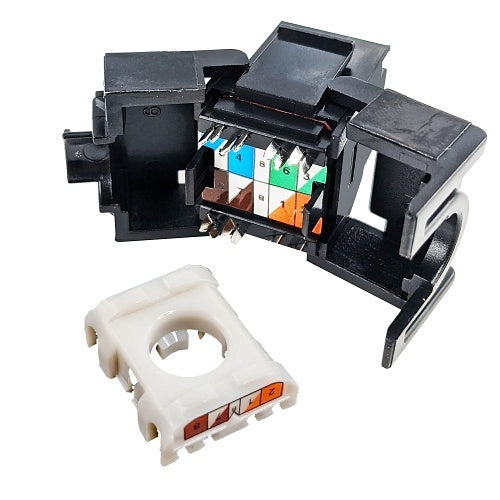 SIMPLY45 Simply45 S45-3600B CAT6/6A UTP 180 Degree Keystone Jack 110 Style