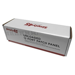 SIMPLY45 Simply45 S45-2012U 12-Port Unloaded UTP Keystone Patch Panel
