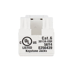 SIMPLY45 Simply45 S45-3690W CAT6 Unshielded 90 Degree Keystone Jack - White