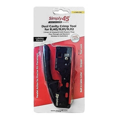 SIMPLY45 Simply45 S45-C110 Installer Series Dual Cavity Crimp Tool for RJ45/RJ11/RJ12