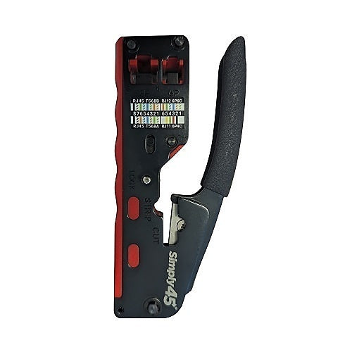 SIMPLY45 Simply45 S45-C110 Installer Series Dual Cavity Crimp Tool for RJ45/RJ11/RJ12