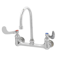T&S BRASS T&S Brass B-0330-04 Double Pantry Faucet Wall Mount 8 Centers