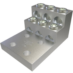 ECM INDUSTRIES ECM Industries PBMW-6-750-12 ILSCO 6-Port Multi-Wire Alum Panelboard Lug