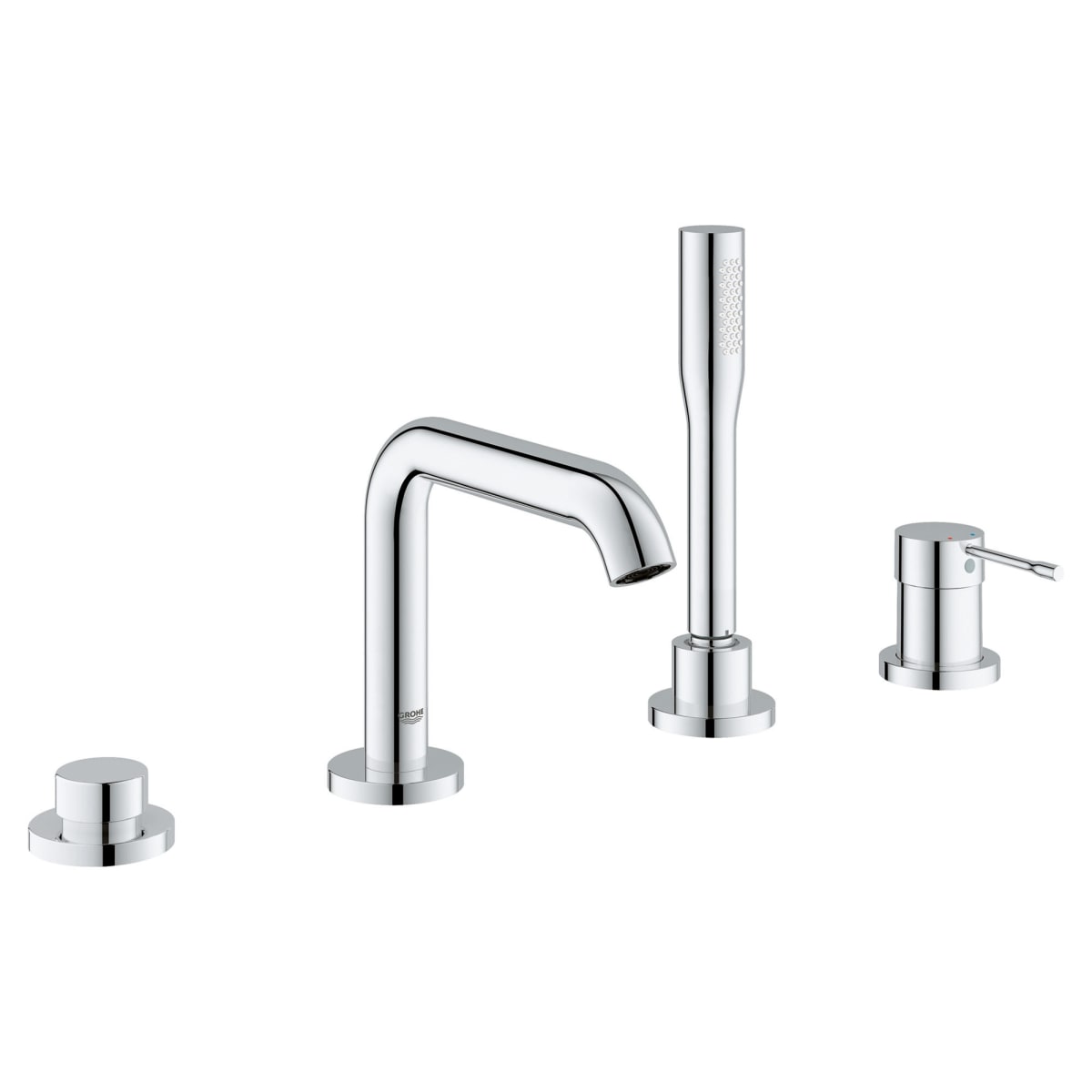 GROHE Grohe 1957800A 4-Hole Single-Handle Deck Mount Roman Tub Faucet with 1.75 GPM Hand Shower