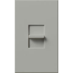 LUTRON Lutron NTSTV-DV-GR Nova T Dimmer, Electronic or LED Dimming with 0-10V Ballasts and Drivers, Single-pole, Gray
