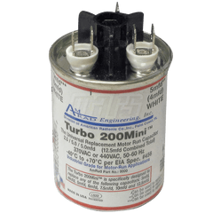MARS MOTORS AND ARMATURES MARS 12100 Mars Turbo 200 Mini Universal Round Motor Run Capacitor 2.5 to 15 MFD 440VAC