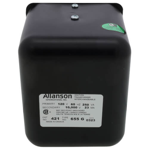 ALLANSON Allanson 421-655 Ignition Transformer for Power Flame Burners