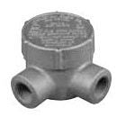 APPLETON Appleton GRJL50 1/2 Inch Epoxy Powder Coated Malleable Iron Explosionproof Conduit Outlet Box with Cover