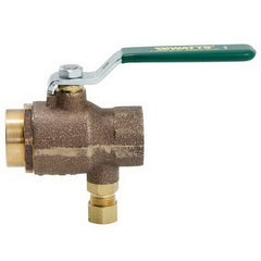 ATTS WATER TECHNOLOGIES Watts LFBRV Combination Ball Valve And Relief Valve, 125 psi, 3/4 inch Sweat