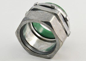BRIDGEPORT Bridgeport 255-DCI2 Connector, Compression, Zinc Die Cast, 105 Degree C Insulated Throat, Size 2 Inch