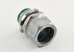 BRIDGEPORT Bridgeport 250-DCI2 Connector, Compression, Zinc Die Cast, Insulated Throat, Size 1/2 Inch