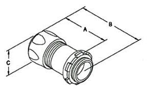 BRIDGEPORT Bridgeport 252-I Connector, Compression, Steel, Insulated Throat, Size 1 Inch