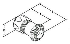 BRIDGEPORT Bridgeport 252-I Connector, Compression, Steel, Insulated Throat, Size 1 Inch