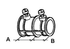 BRIDGEPORT Bridgeport 292-DC Coupling, Combination, Zinc Die Cast, Size 1 Inch