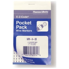 CODE E-Z-CODE WM-0THRU9 Vinyl Wire Marker Books T1 T2 T3 L1 L2 and L3