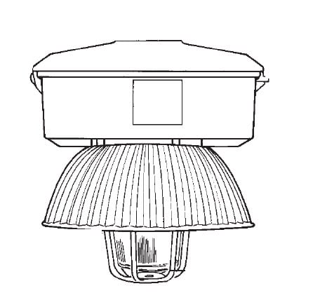 GE LIGHTING H2000-001 COMMERCIAL DOME EXHAUST FANS
