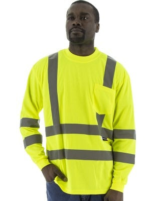 MAJESTIC Majestic 75-5355/l Hi-vis Long Sleeve Shirt Ansi 3