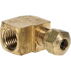 PARKER Parker 270NTA-4-4 Compression Female Elbow 1/4 in Brass