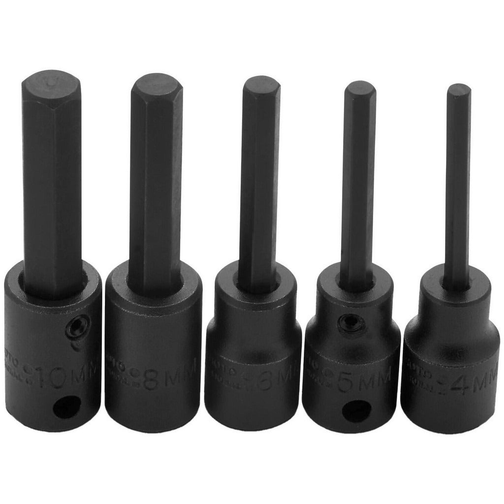 PROTO Proto J72252 Impact Hex Bit Socket Set 3/8 in Drive 5 Pc