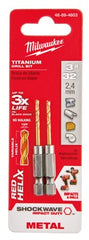 MILWAUKEE Milwaukee 48-89-4603 3/32 in Titanium Drill Bit 2 Pack