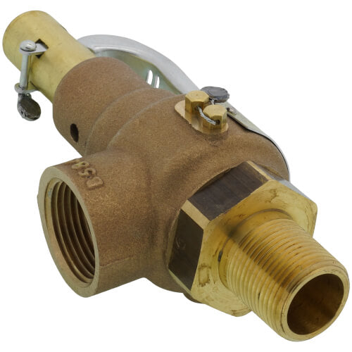 APOLLO VALVES Apollo Valves 19-KEDA-100 Safety Relief Valve 3/4 Inch NPT Bronze Steam 100 PSI