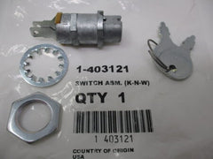 TORO Toro 1-403121 Switch & Key (Includes Nut & Washer)
