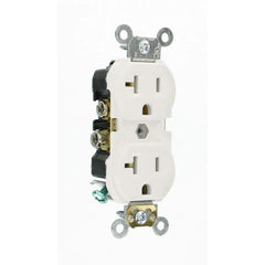 LEVITON Leviton R62-CBR20-00W Commercial Grade Duplex Outlet 20A (1-Pack) CBR20-W