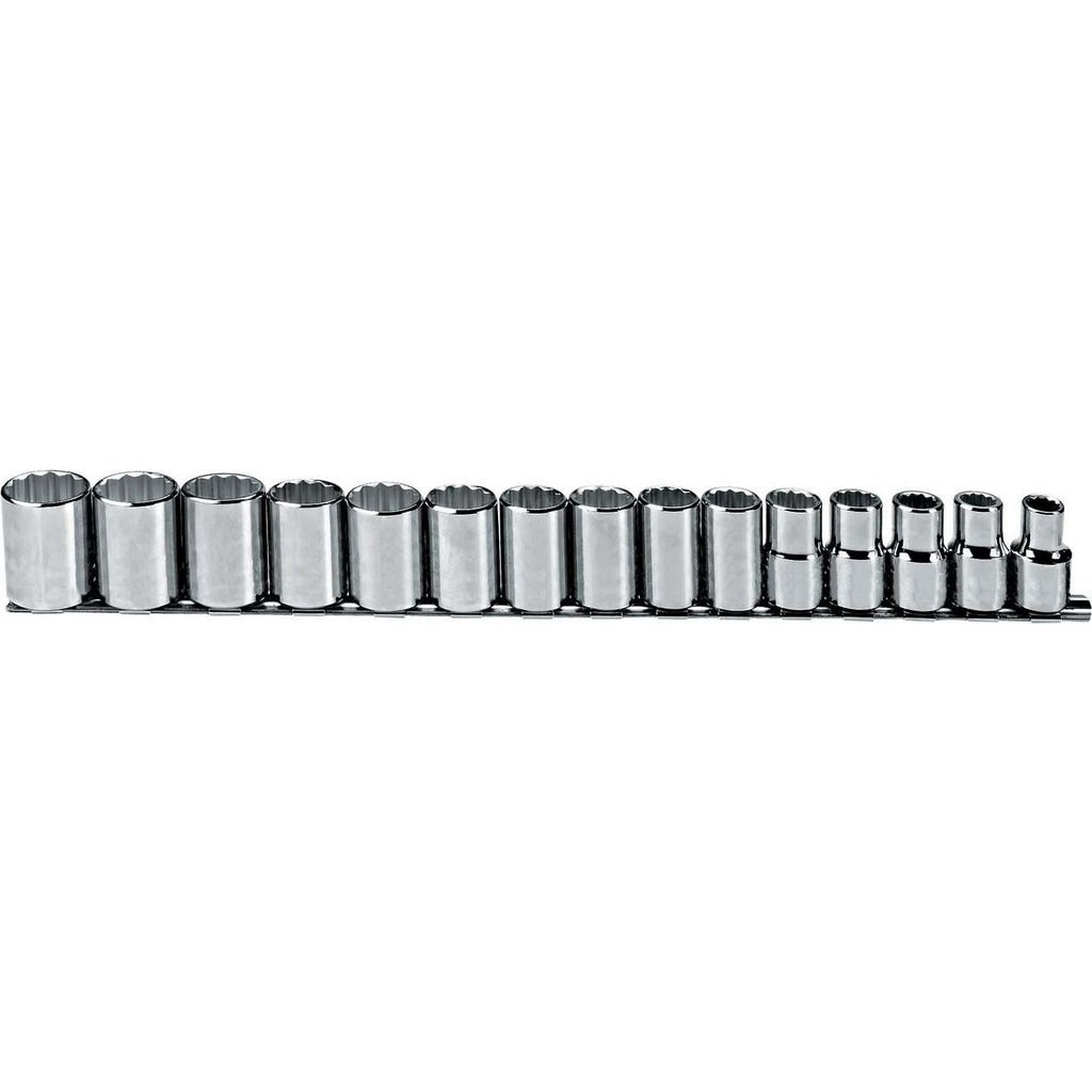 PROTO Proto J54206 Metric Socket Set 15 Pc 1/2 in Drive