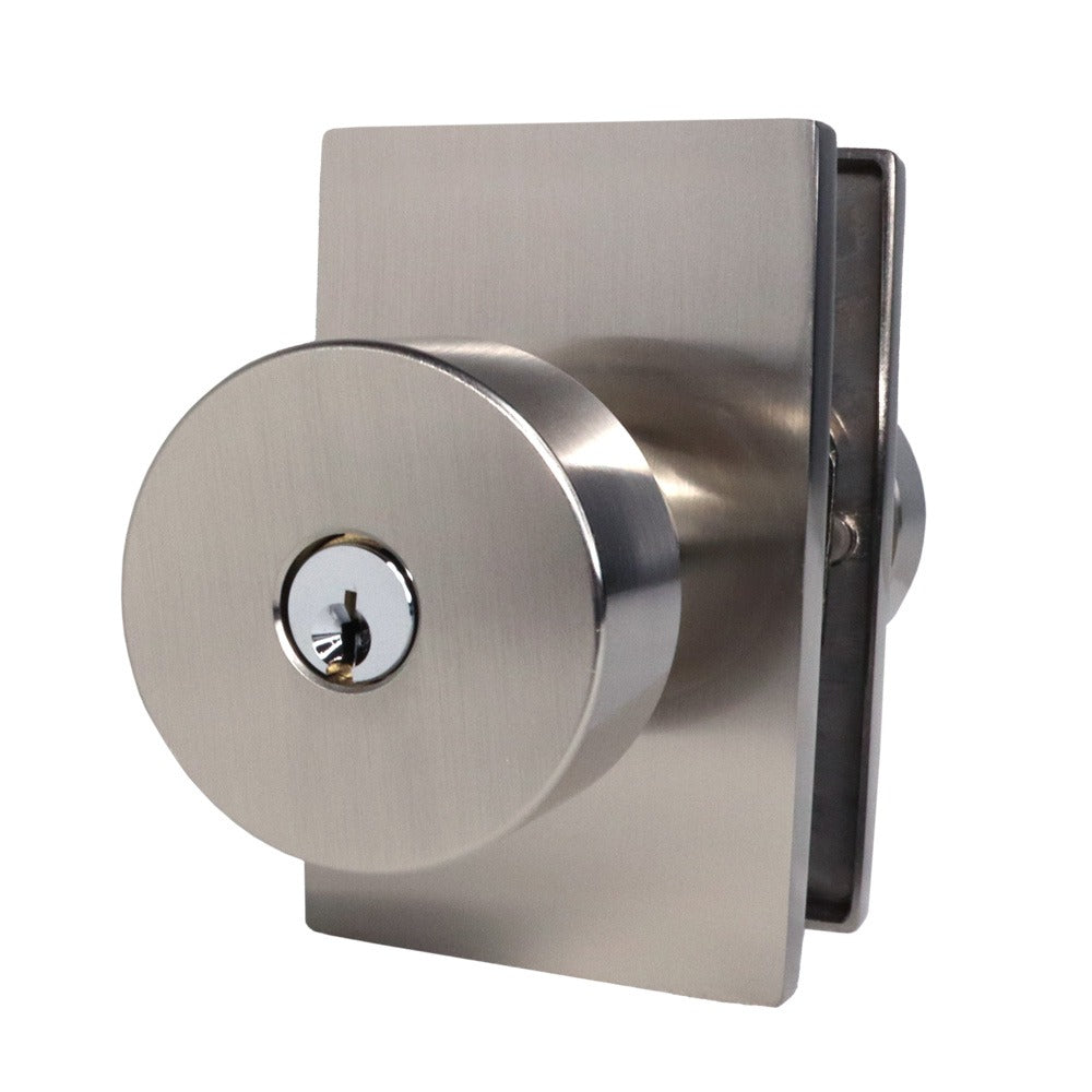 EMTEK Emtek 5123ROUUS15.RLS Round Knob Keyed Entry Satin Nickel
