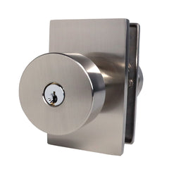 EMTEK Emtek 5123ROUUS15.RLS Round Knob Keyed Entry Satin Nickel