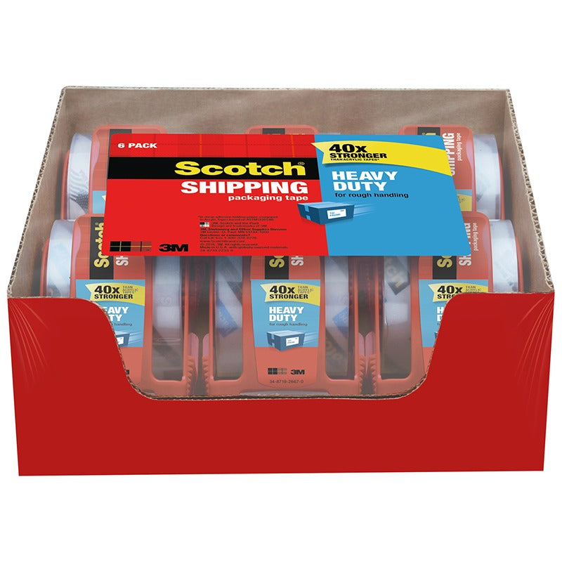 3M 3M MMM1426 Scotch Packaging Tape 1.88 x 800 6 Rolls 1426