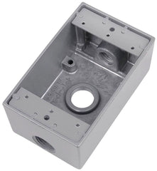MULBERRY METAL PRODUCTS Mulberry Metal Products 30203W 3-Hole Aluminum Whirlpool Box With Lug (1 Gang / 3 Hubs)