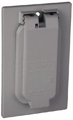 THOMAS & BETTS Thomas Betts DCCGV Gfci Receptacle Box Cover Aluminum