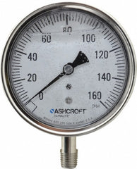 ASHCROFT Ashcroft 94487 Pressure Gauge 0-160 Psi 3.5 in Dial Npt