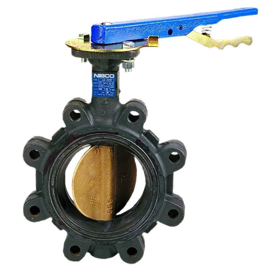 NIBCO Nibco NLG700K Lug Style Butterfly Valve 6 in Ductile Iron