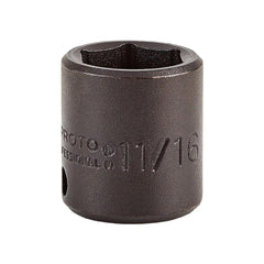 PROTO Proto J7222H Impact Socket 3/8 in Drive 11/16 in 6-pt