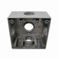 MULBERRY METAL PRODUCTS Mulberry Metal Products 30254 Weatherproof Box 2-Gang 5-Outlet 3/4-In Hub