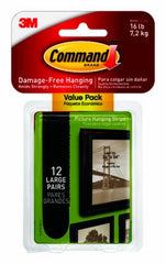 3M 3M 17206BLK-12ES Command Large Black Picture Hanging Strips