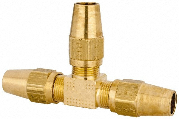 PARKER Parker 264AB-6 Brass Compression Tee Union 400 Psi