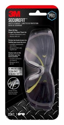 3M 3M SF400C-WV-6-PS Securefit 400 Safety Glasses 6 Pack