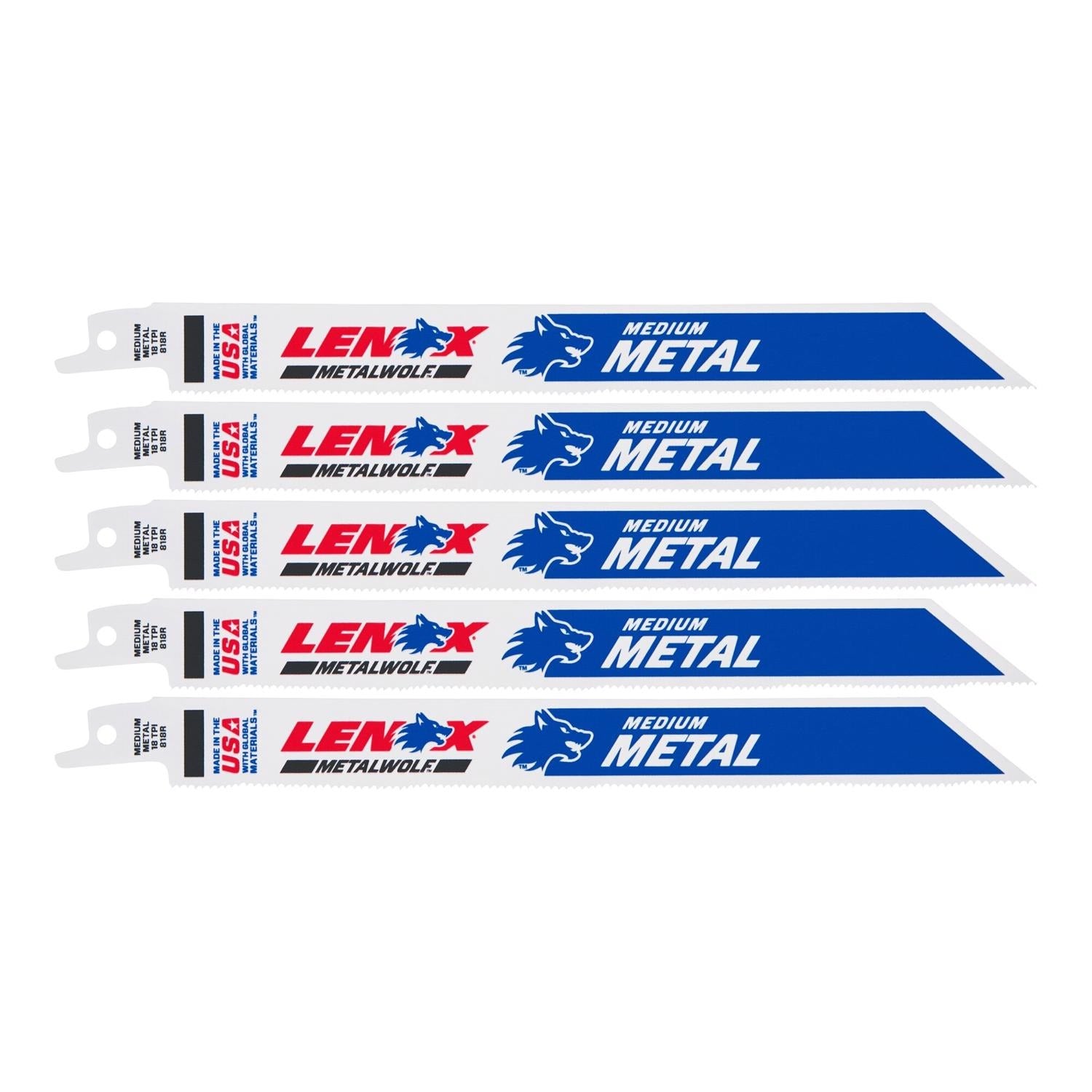 DO IT BEST Do It Best 341401 Bimetal Reciprocating Saw Blade 8 in 18 Tpi 5-pack