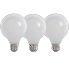 FEIT ELECTRIC Feit Electric G2560W927CA/FIL/3/RP G25 Filament LED Bulb 5.5W (3-Pack) 60W Replacement