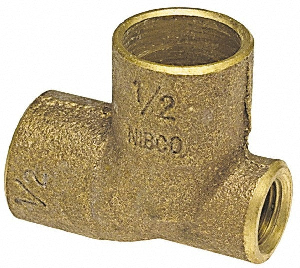 NIBCO Nibco B038750 Cast Copper Baseboard Tee 3/4x1/8x1 in