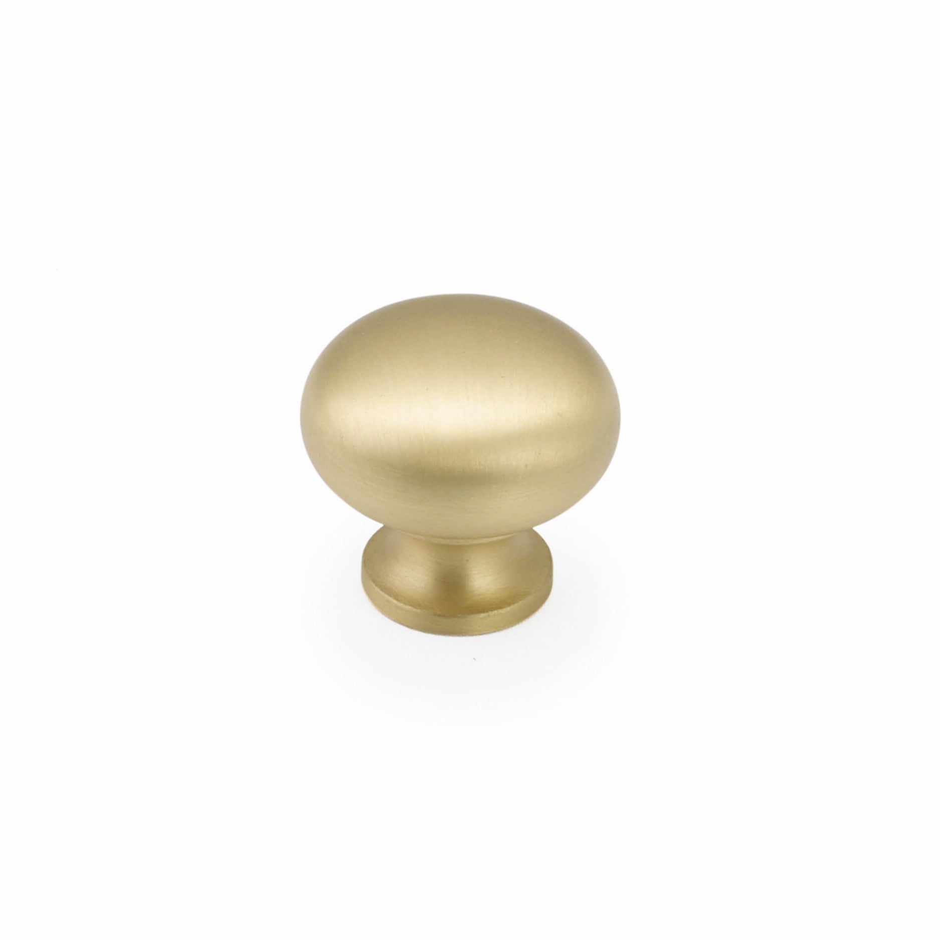 SCHAUB Schaub 719-SB Oval Cabinet Knob Satin Brass