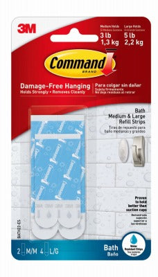 3M 3M Company BATH22-ES Bath Refill Strips Assorted
